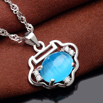 Charming Birthstone 925 Sterling Silver Necklace